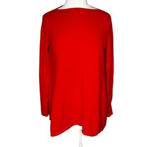 Demylee red swing trapeze cashmere sweater medium